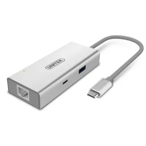 Adaptador Multipuerto de Aluminio Unitek USB 3.0 tipo C - Y-9117