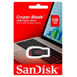 Pendrive Sandisk Cruzer Blade 128GB USB 2.0