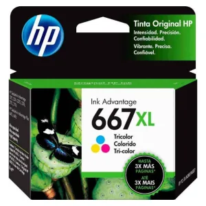 Tinta Hp 667XL Tricolor