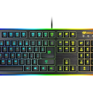 Teclado cougar deathfire ex backlit con mouse incluido usb 37df2xnmb