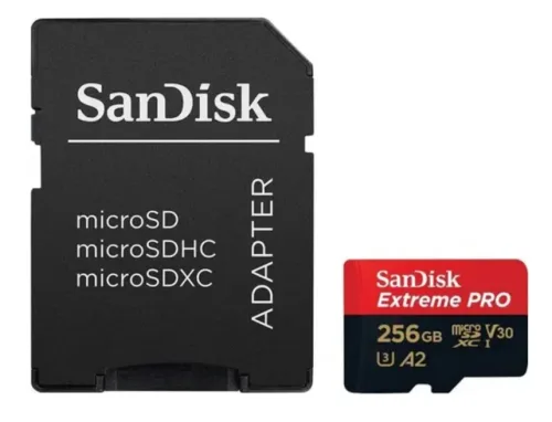 Tarjeta de Memoria Micro Sd Sandisk Extreme Pro 256 Gb 4k Ultra Hd MicroSDXC 200MB/s