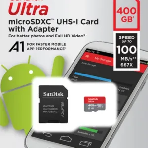 tarjeta de memoria micro sd 400 GB sandisk