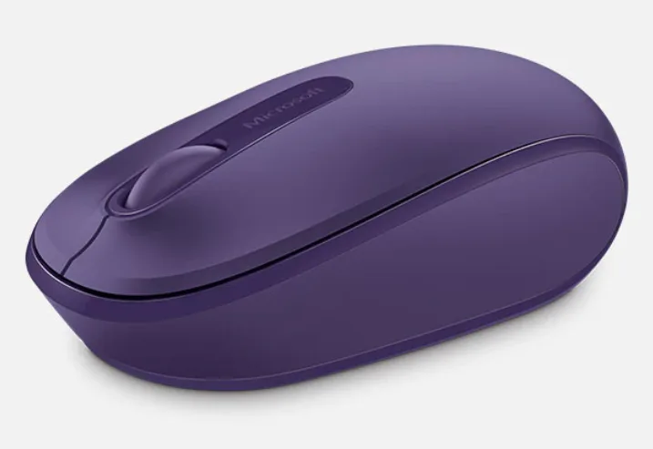 Mouse Microsoft Inalámbrico Wireless Mobile 1850 Morado