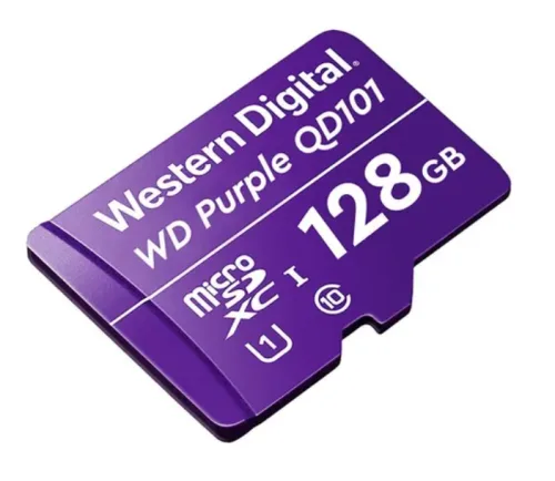 Tarjeta de Memoria WD purple qd101 microSD 128GB vigilancia