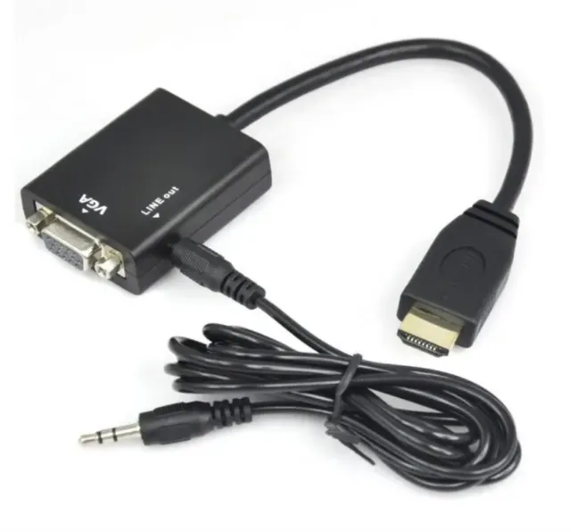 Adaptador HDMI a VGA con Audio tipo Cable Adaptador Ulink
