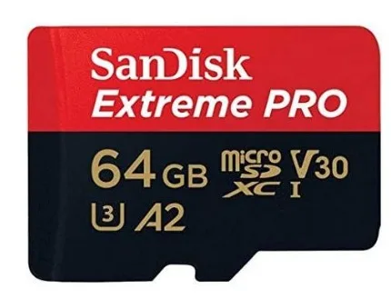 Tarjeta de Memoria Micro Sd Extreme Pro 64gb Sandisk 4k 200mb/s drone go pro - Imagen 2