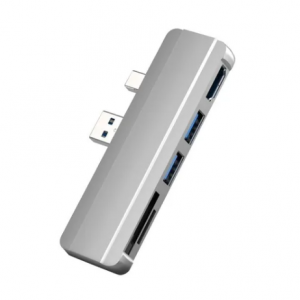 ADAPTADOR HUB 6 EN 1 SURFACE PRO DUAL Y LECTOR DE MEMORIA