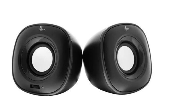 Parlante Xtech Spekter Para Pc Estereo 2.0 6w Rms Alimentacion USB. Conexion 3,5mm Color Negro