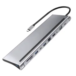 Adaptador Hub 11 En 1 Usb Tipo C Docking Station Macbook / Pc