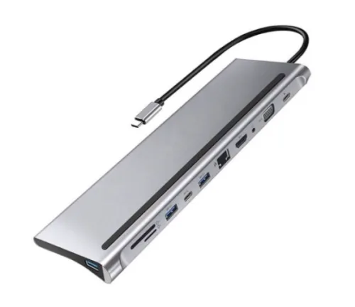 Adaptador Hub 11 En 1 Usb Tipo C Docking Station Macbook / Pc