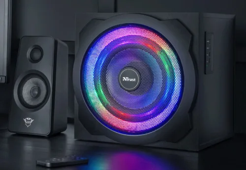 Parlantes Trust Tytan Con Iluminación RGB 2.1 GXT 629 (Open Box) - Imagen 2