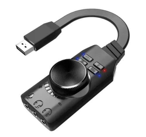 Tarjeta De Sonido Externa Virtual Gs3 Usb 2.0 De 7.1