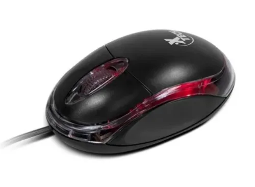 Xtech Mouse Optico 3 Botones Usb Negro-rojo / Internet Store