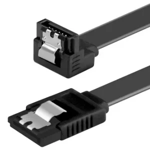 Cable Sata 3 /6gbps/ Negro /40cm/ Conector En L