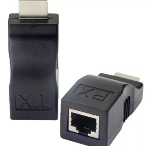 Extensor HDMI por Cable de Red Cat5-Cat6 Negro Teknitek