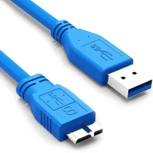 Cable de Datos USB 3.0 a Micro B M/M 1,5 Metros (Disco Duro)