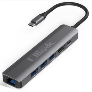 Adaptador hub  multipuerto USB-C 6 en 1