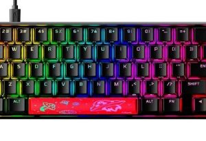Teclado gamer HyperX Alloy Origins 65 agua