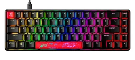 Teclado gamer HyperX Alloy Origins 65 agua
