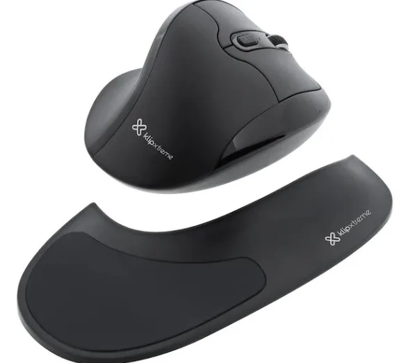 Mouse Klip Xtreme Flexor Inalámbrico Semi Vertical