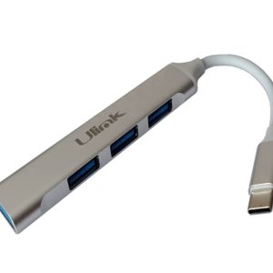 Adaptador Hub 4 Puertos Mini USB tipo C con USB 3.0 * 1 + USB 2.0 * 3 Ulink