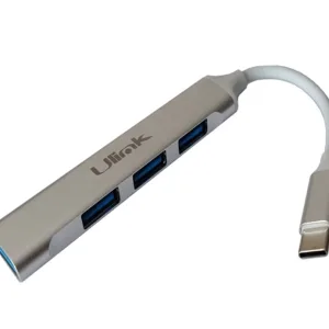Adaptador Hub 4 Puertos Mini USB tipo C con USB 3.0 * 1 + USB 2.0 * 3 Ulink