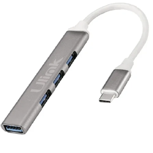 Adaptador Hub 4 Puertos Mini USB tipo C con USB 3.0 * 1 + USB 2.0 * 3 Ulink - Imagen 2