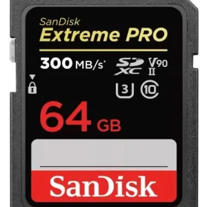 Tarjeta de Memoria SanDisk 64GB Extreme Pro UHS-II SDXC 300 MB/s