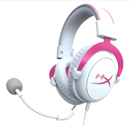 Audífonos gamer HyperX Cloud II rosa