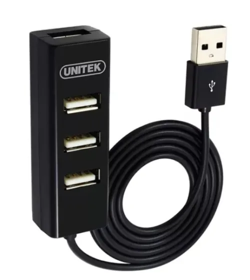 MINI HUB 4 PUERTOS USB 2.0 CABLE DE 80CM Y-2140