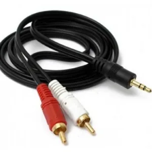 cable de audio 3.5 mm a 2 rca de 1.5 mts