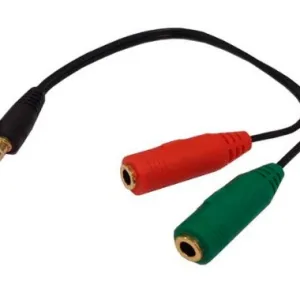 Cable de audio 3,5mm macho a microfono y audifono