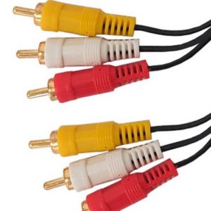 Cable de audio 3 RCA a 3 RCA macho macho de 1,8mts