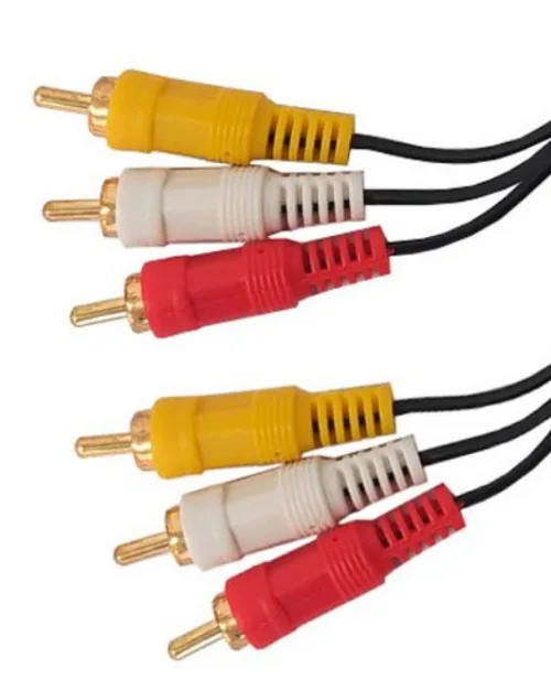 Cable de audio 3 RCA a 3 RCA macho macho de 1,8mts