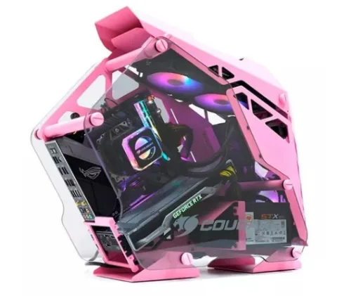 Gabinete Gamer Cougar Mini Conquer Pink - Imagen 3