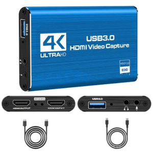 Tarjeta Capturadora Video 4k/2k 60hz Hdmi Usb 2.0/3.0 BLack