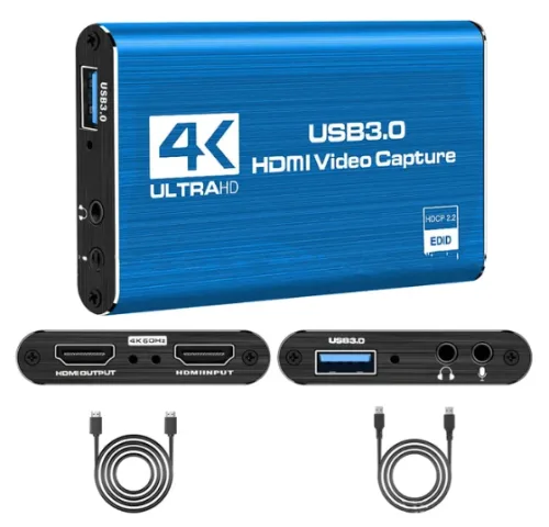 Tarjeta Capturadora Video 4k/2k 60hz Hdmi Usb 2.0/3.0 BLack