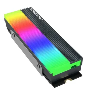 COOLMOON-enfriador de SSD M.2 ARGB, disco duro de estado sólido
