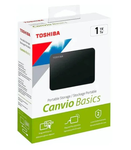 DISCO DURO TOSHIBA 1TB CANVIO BASICS