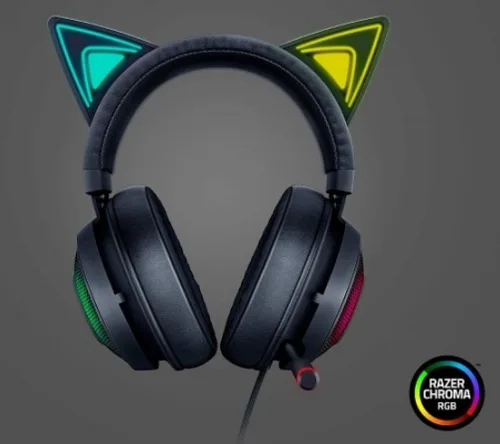 Audifonos Gamer Razer Kraken Kitty Chroma Negro - Imagen 2