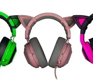 Orejas Kitty Razer  Color verde / morado/ rosado