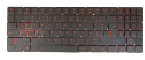 TECLADO REPUESTO LENOVO Y520-15 ESPAÑOL NEGRO/ROJO RETROILUMINADO