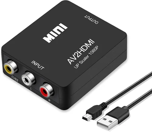 Adaptador Conversor RCA a HDMI, AV2HDMI, Teknitek