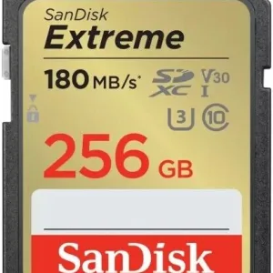 Tarjeta De Memoria SDXC SanDisk Extreme UHS-I Clase-10 U3 V30 256 GB