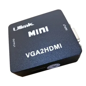 Adaptador VGA a HDMI - Ulink - VGA Hembra + Audio a HDMI Hembra