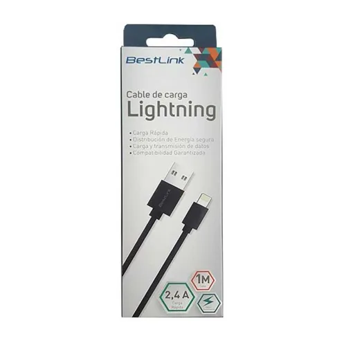 Cable de Carga Lightning BestLink 1M 2.4A