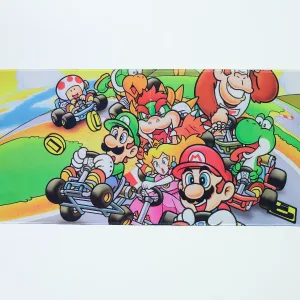 MousePad XXL Diseño Super Mario Kart 80x30cm Bordado