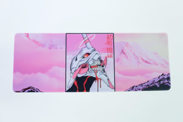MousePad XXL Diseño Neon Genesis Evangelion 80x30cm Bordado