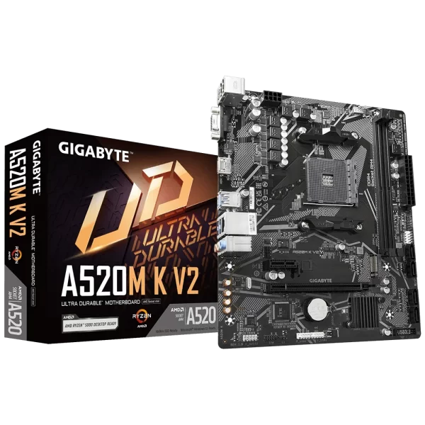 Placa Madre Gigabyte A520M K V2 Micro ATX - AMD Ryzen