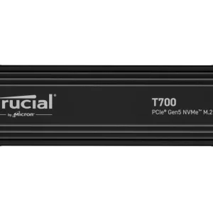 SSD Crucial T700 1Tb, NVMe M.2 2280, PCI-e Gen5 con Heatsink, Lec. 12400MB/s, Esc. 9500MB/s